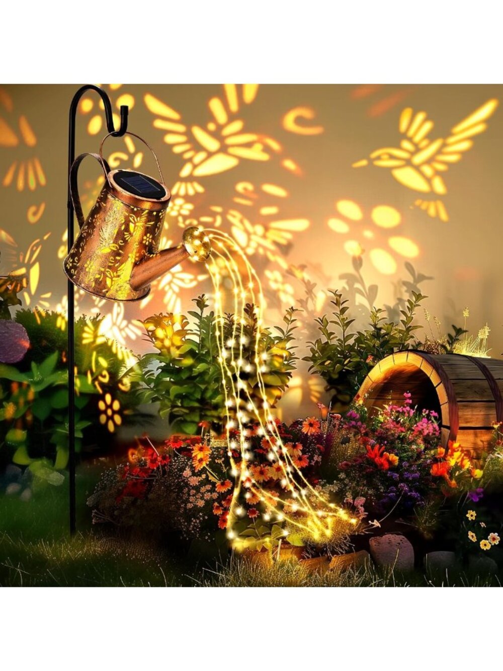 Large Solar Watering Can Lantern | Outdoor Hanging Decor, Perfect Gardening Gift